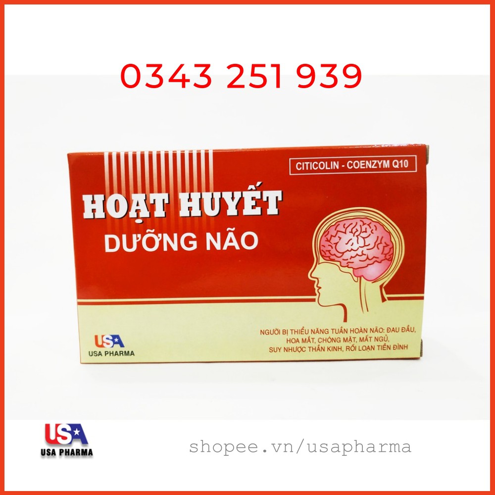 Hoạt huyết dưỡng não USA – Giúp tăng cường tuần hoàn máu não, ngăn ngừa giảm nguy cơ tai biến mạch máu não