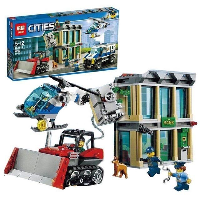 sale hết hàng - Lắp ráp kiểu lego city - cities 02019 cướp nhà băng