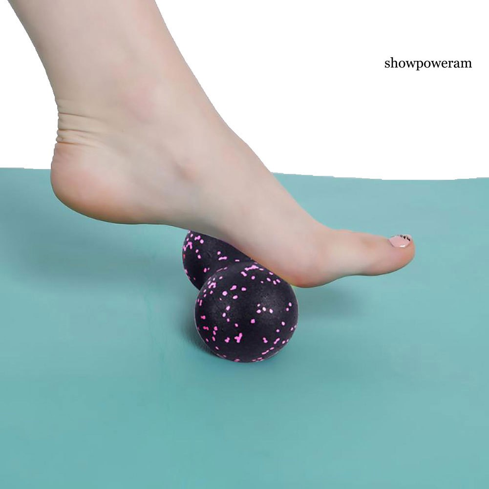 SPA EVA Peanut Dual Ball Yoga Fitness Roller Muscle Fascia Relax Body Foot Massager