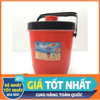 Phích đá, thùng đá giữ nhiệt tròn Việt Nhật. Dung tích từ 3 Lít - 15 Lít. Giữ nhiệt lên đến 6 giờ.