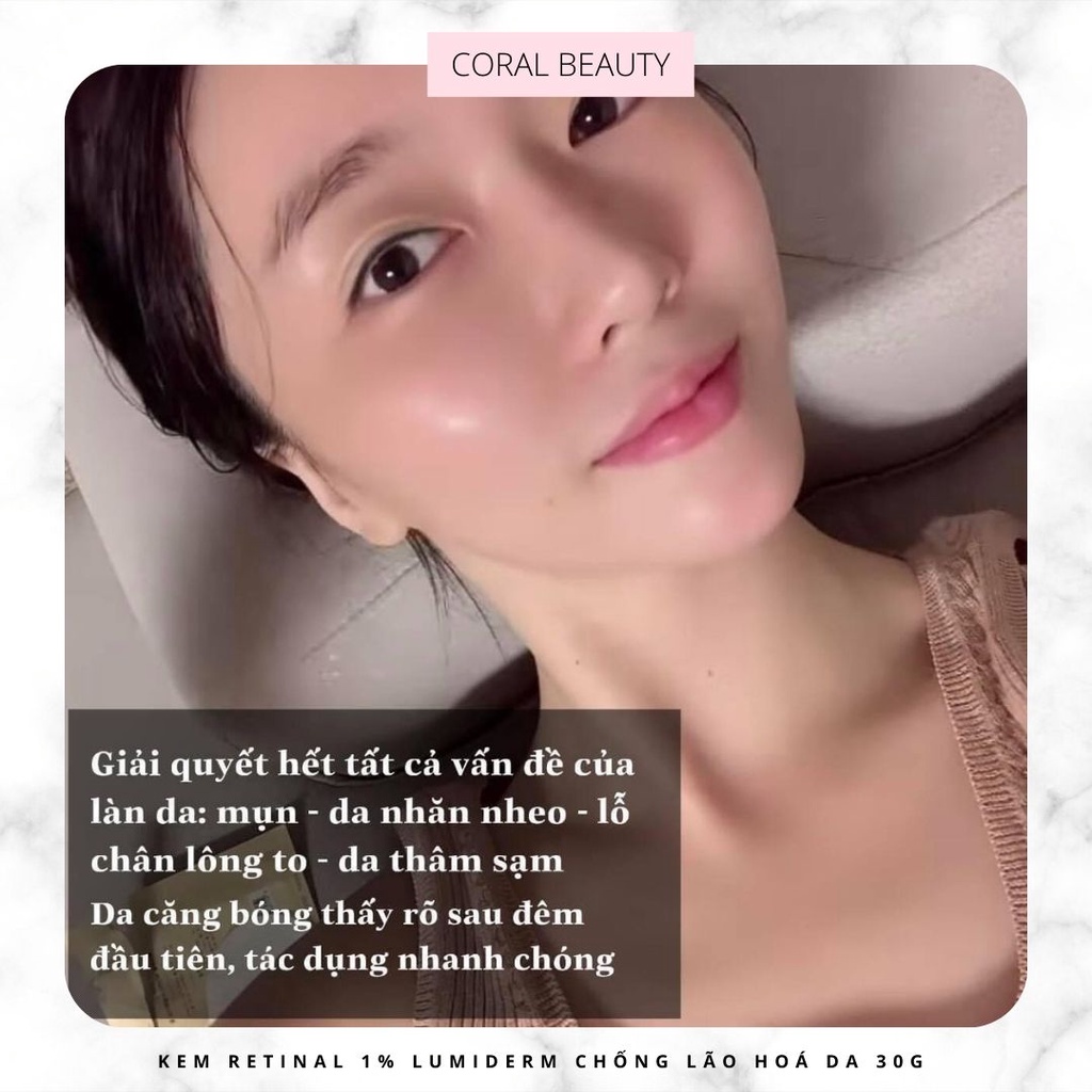 Kem Retinal 1% Lumiderm Retinal Advanced - A 1.0 Cream chống lão hóa Retinal Lumiderm 30g Coral Beauty