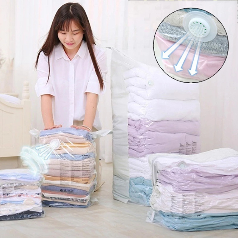 Túi hút chân không trong suốt đựng quần áo tiết kiệm diện tích nhiều kích thước tùy chọn