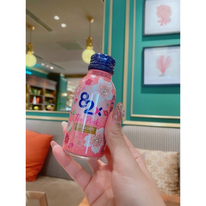 82X The Pink Collagen 100ml Hàm Lượng 1000mg Collagen, Nước Uống Đẹp Da Tràn Năng Lượng