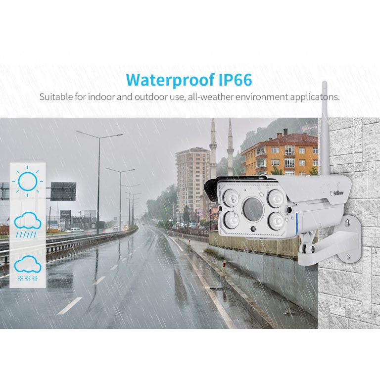 Camera Wifi Srihome ngoài trời SH027 FULL HD 3MPX xem đêm có màu , ghi âm giọng nói , đàm thoại , theo dõi chuyển động | BigBuy360 - bigbuy360.vn