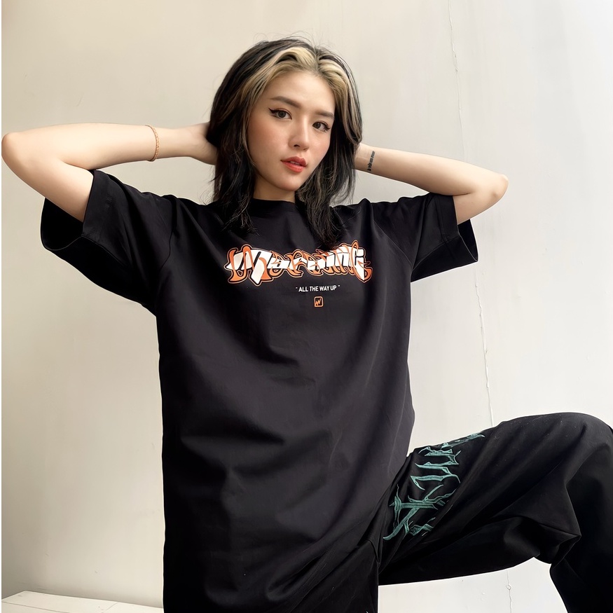 Áo thun Morning Warning Orange Wave - Sóng Cam - Áo Thun Unisex Form Rộng Tay Lỡ Oversize Cotton 100% Local Brand