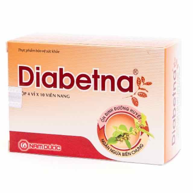 Diabetna Nam Dược - 40 viên - Ổn định đường huyết, Ngăn ngừa biến chứng tiều đường