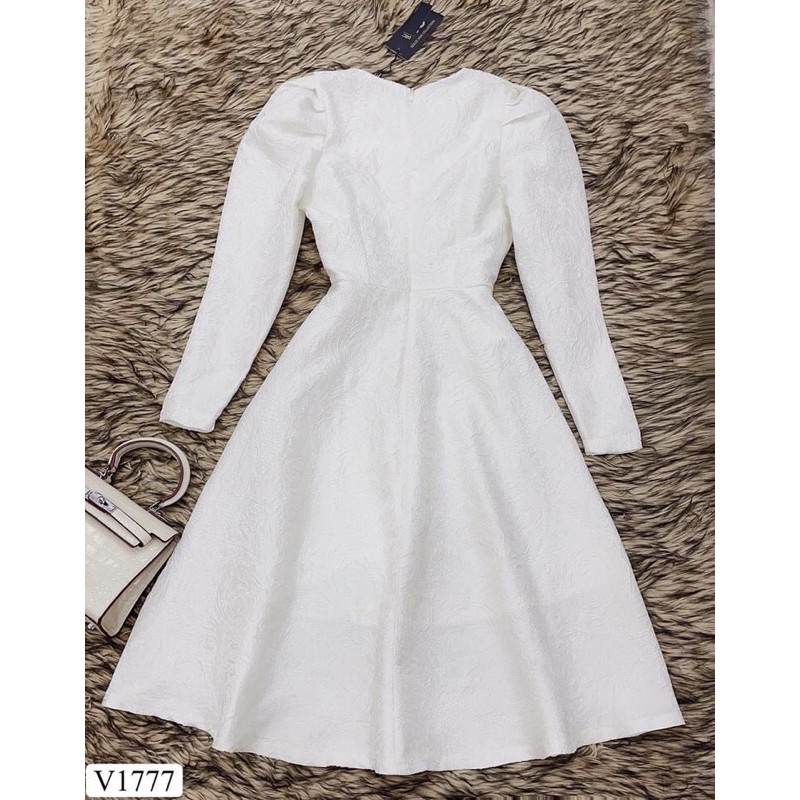 Đầm nữ đi tiệc cao cấp DVC, đầm trắng nữ dáng xòe | BigBuy360 - bigbuy360.vn