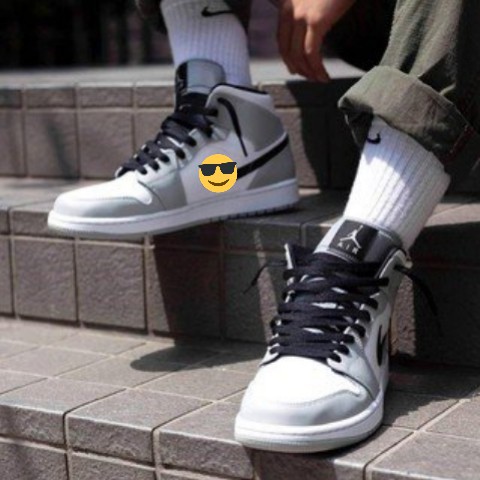 Giày Sneaker Nam ❤️FREESHIP❤️ Giày JD Xám Trắng Cổ Cao Full Size Nam Nữ