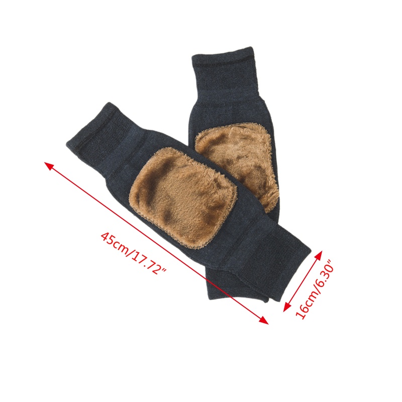 1 Cặp Đệm Bảo Vệ Đầu Gối Giữ Ấm Mùa Đông Tiện Dụng