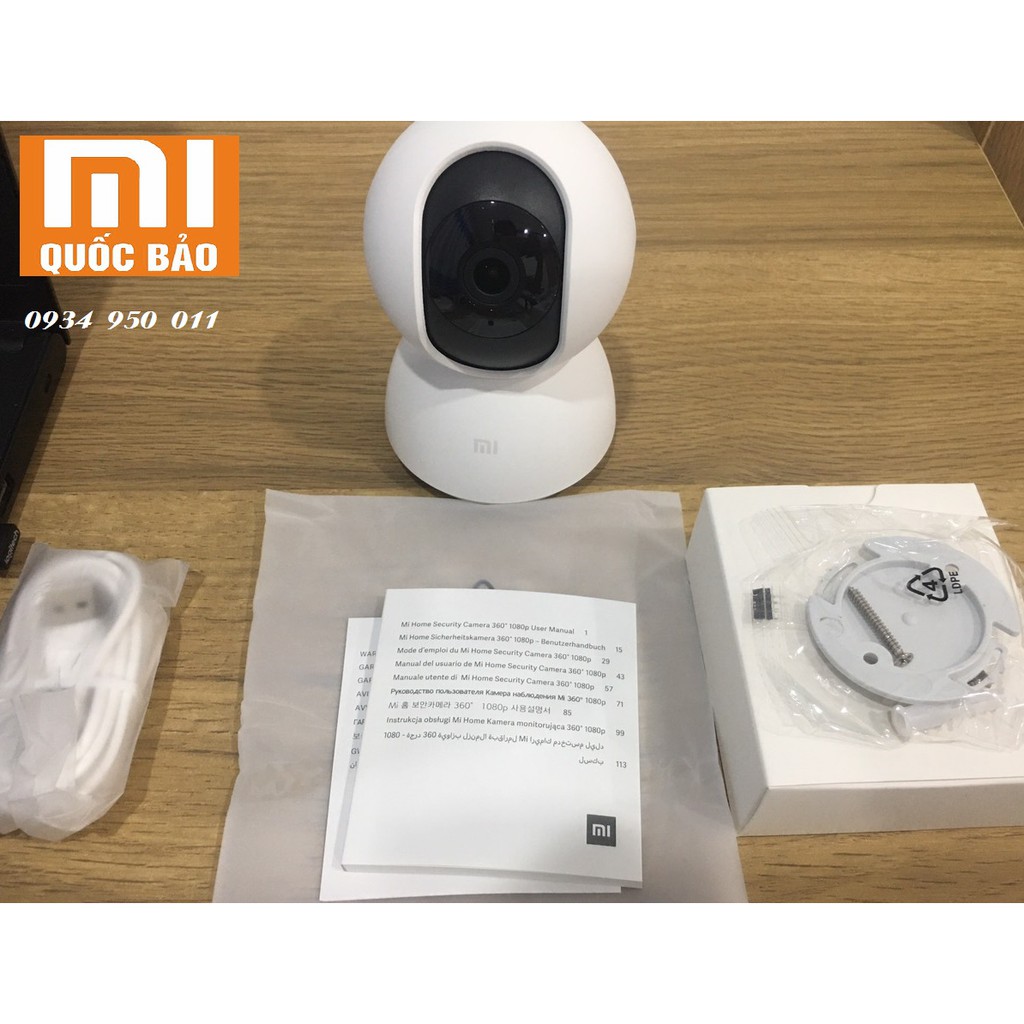 Camera IP xoay 360 độ Xiaomi Home Paranomic 1080p 2019 bản Quốc tế chính hãng Digiworld | BH 12 tháng