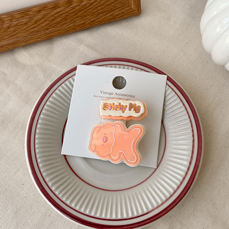 Kẹp tóc một bên giữ tóc con hình động vật nhỏ đơn giản dễ thương phong cách Hàn Quốc thời trang