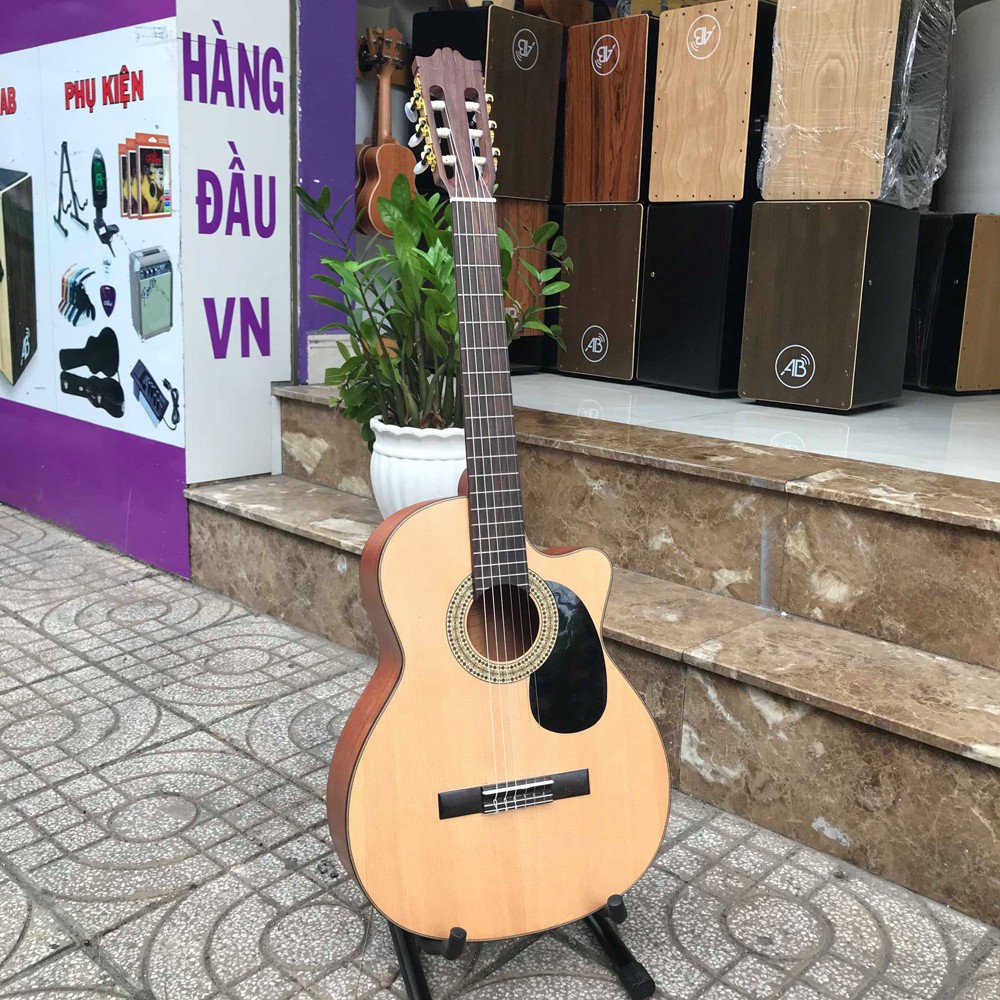 ĐÀN GUITAR CLASSIC HỒNG ĐÀO BẮC PHI CAO CẤP