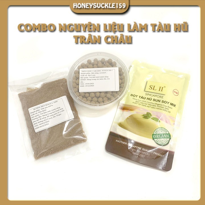 Sét nấu tàu hũ trân châu đường đen