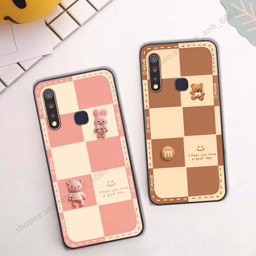 Ốp lưng Vivo Y19 / U3 hình gấu, kẹo dễ thương cute