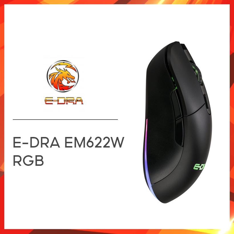 [Mã ELHAMS5 giảm 6% đơn 300K] Chuột gaming không dây E-Dra EM622W RGB (Hàng Chính Hãng) - Bảo hành 24 tháng