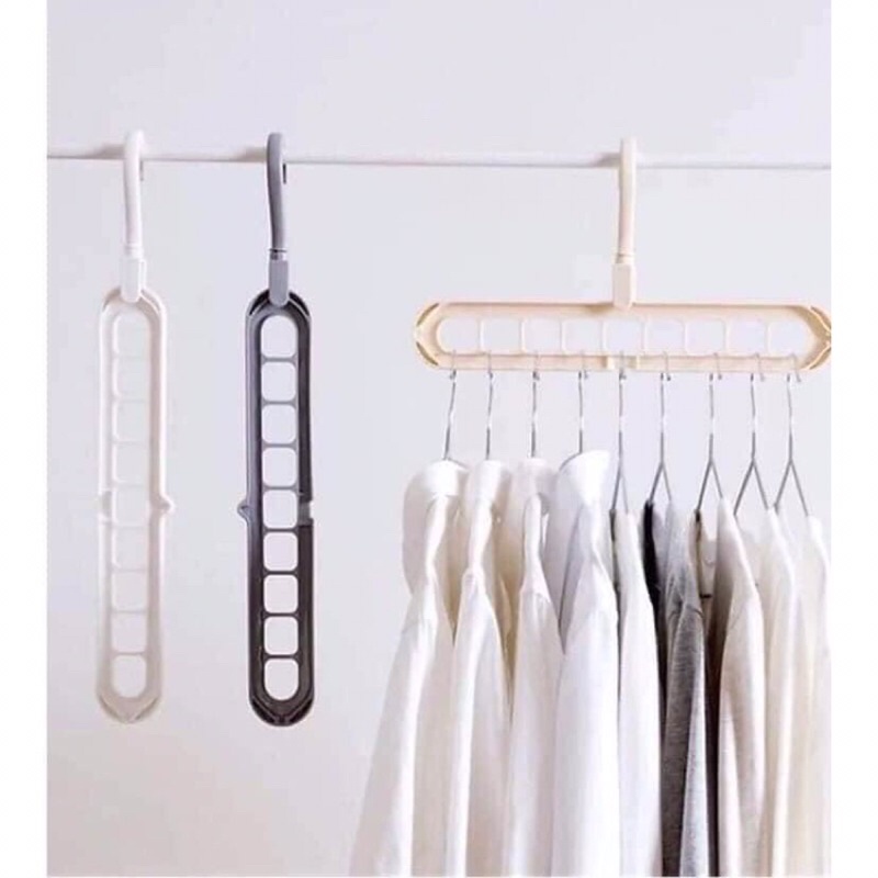 MÓC 9 LỖ ĐA NĂNG TREO TỦ QUẦN ÁO SÊU TIỆN LỢI