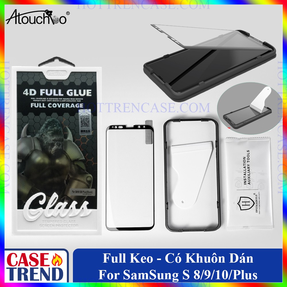 [Xả Kho] Cường Lực SamSung S8 S9 S10 Plus - Full Keo - Có Khuôn Dán - Atouchbo | BigBuy360 - bigbuy360.vn