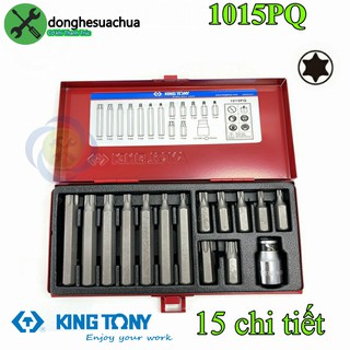 Bộ mũi vít đóng sao kingtony 1015pq 15 chi tiết t20-t55