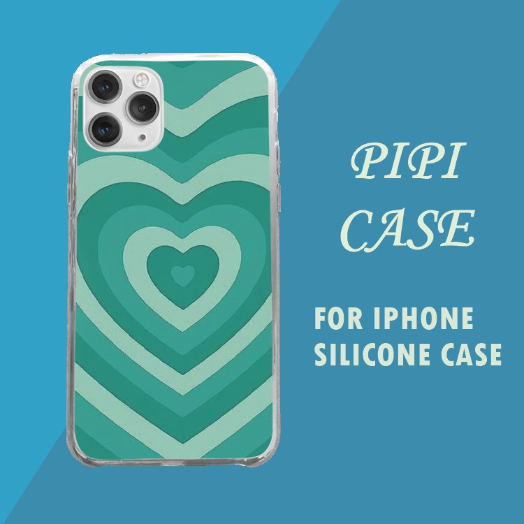 Case điện thoại Y2k heart aesthetic cho iPhone 12ProMax iPhone 11 X XsMax Xr iPhone 7 8Plus PAP20211527