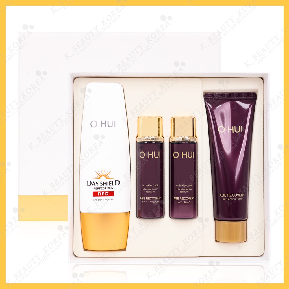 Bộ Sản Phẩm Đặc Biệt Ohui Day Shield Perfect Sun Red SET SPF50+ / PA++++ [Option]