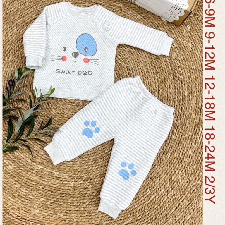 Bộ chần bông Moon cao cấp cho bé size 7-16kg
