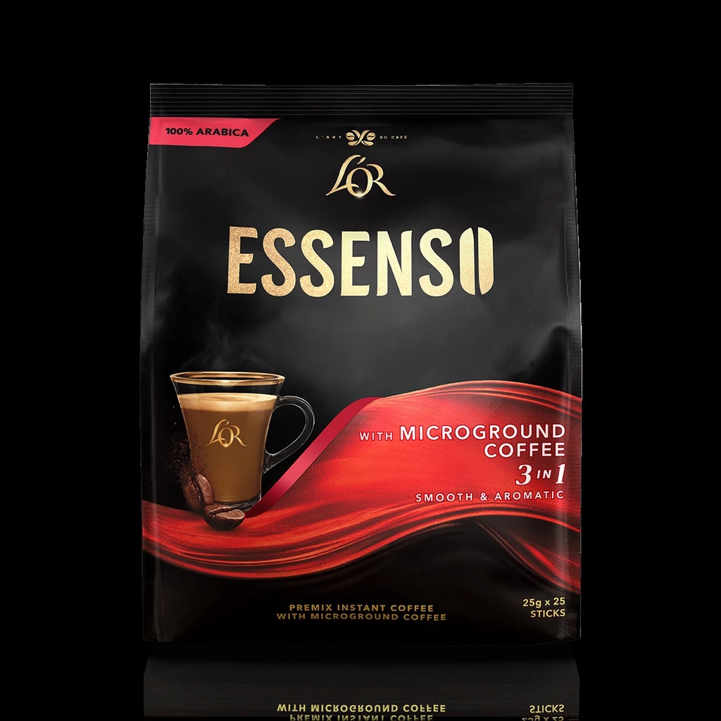 Cà phê hòa tan 3 in 1 Super Essenso Microground Coffee 3 in 1 Coffee Beans 20 x 25g (500g)