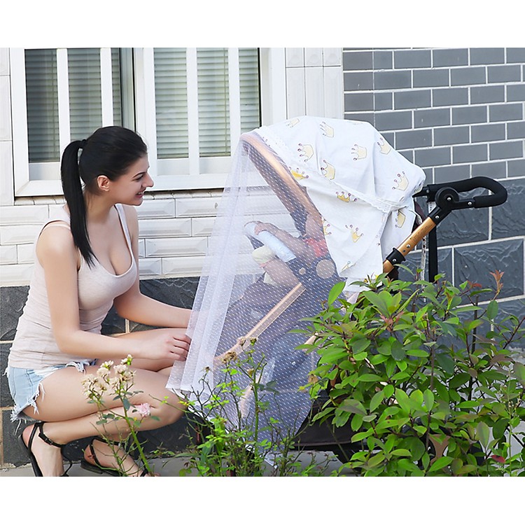 Khăn che ti 2 trong 1, Khăn trùm đi đường, Khăn Choàng Cho Trẻ Sơ Sinh ( LOẠI ĐẸP 2 LỚP)