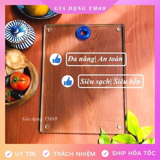 Thớt Kính Cường Lực Cao Cấp Đa Năng Công Nghệ Nhật Bản Dùng Siêu Bền, Siêu Sạch, Chắc Chắn