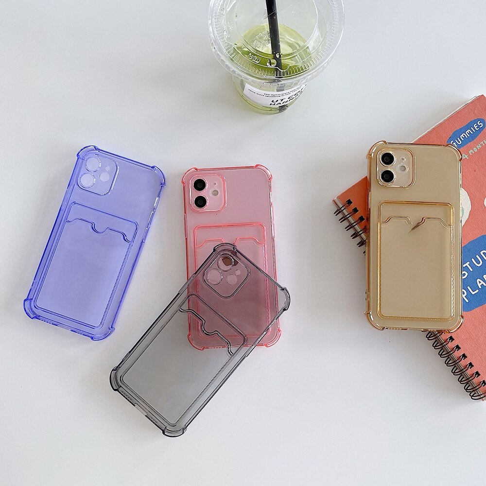 Color Clear TPU Soft Cases Compatible for iPhone 13 12 Pro Max Cover