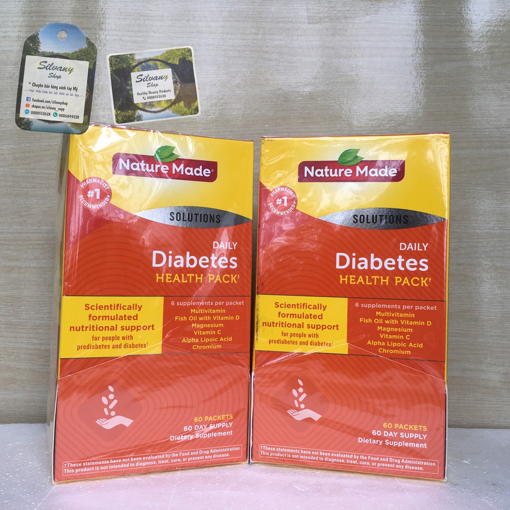 [Sale - Date 07/2021] Diabetes Health Pack Nature Made - 60 Gói