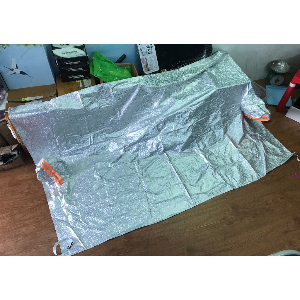 Bạt Phủ Xe Ô tô, Bạt phủ nóc xe ô tô cao cấp -bạt tráng nhôm cách nhiệt.- BẠT NỬA XE