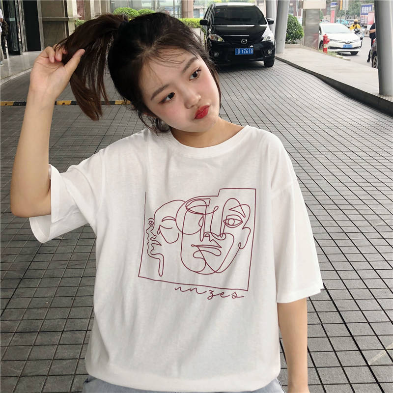 NRVP Áo thun nữ cổ tròn tay ngắn thời trang 2021