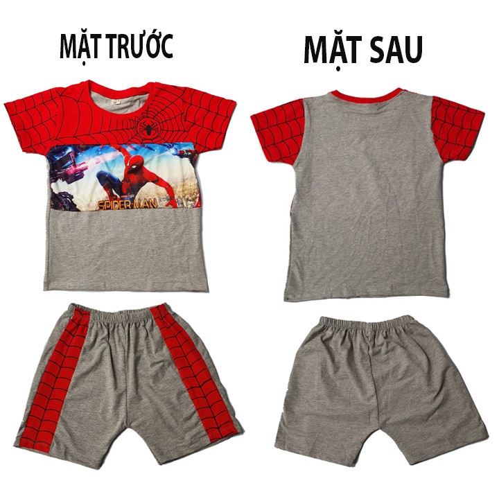 Bộ quần áo cộc tay siêu nhân cho bé