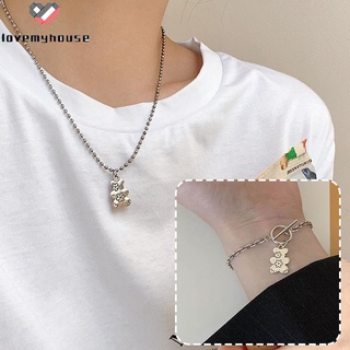 vòng cổ / Vòng Tay Mặt Hình Gấu Độc Đáo Thời Trang Cho Cặp Đôi