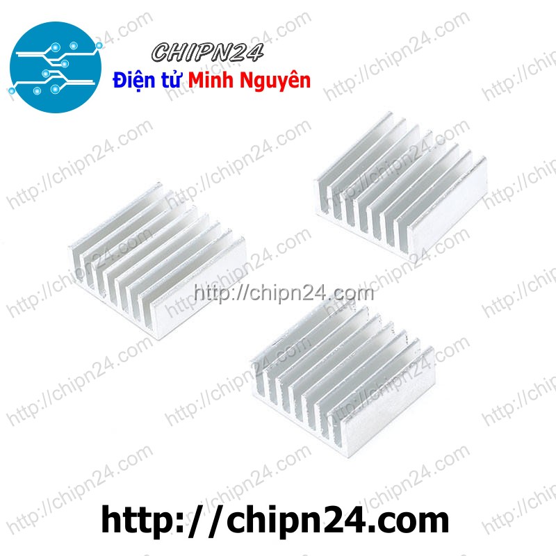 [2 CÁI] (F87) Tản nhiệt TN8 25x25x10MM TRẮNG