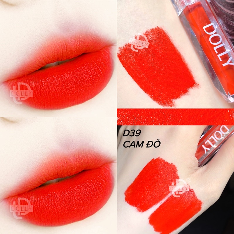 SON DOLLY D39 ĐỎ CAM CHÍNH HÃNG
