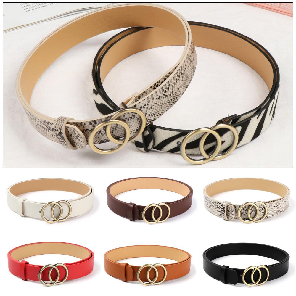 Thắt Lưng Da Rắn Họa Tiết Da Rắn Cá Tính Thời Trang