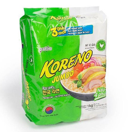 Mì Koreno Jumbo vị GÀ 1kg (10 gói)