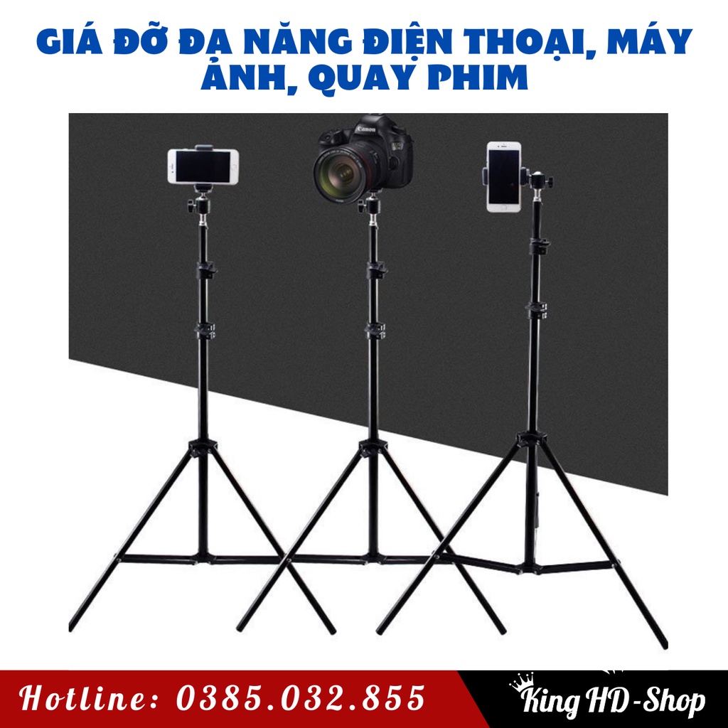 Giá đỡ điện thoại, hỗ trợ livestream, chụp ảnh, quay tiktok chuyên nghiệp, hàng xịn chân khoẻ chắc chắn