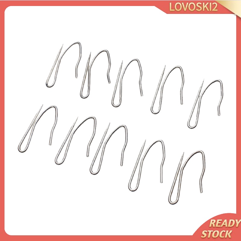 [LOVOSKI2]Pack of 10 Drapery Curtain Hooks Pinch Pleat Hook Clip  Pleater