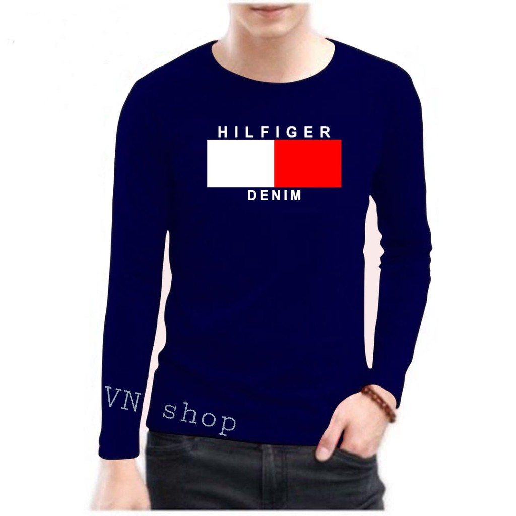 Áo Thun Cotton Tommy Hilfiger Thời Trang Cho Nam Nữ 30s