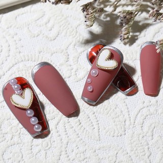 phụ kiện đá tim trang trí nail