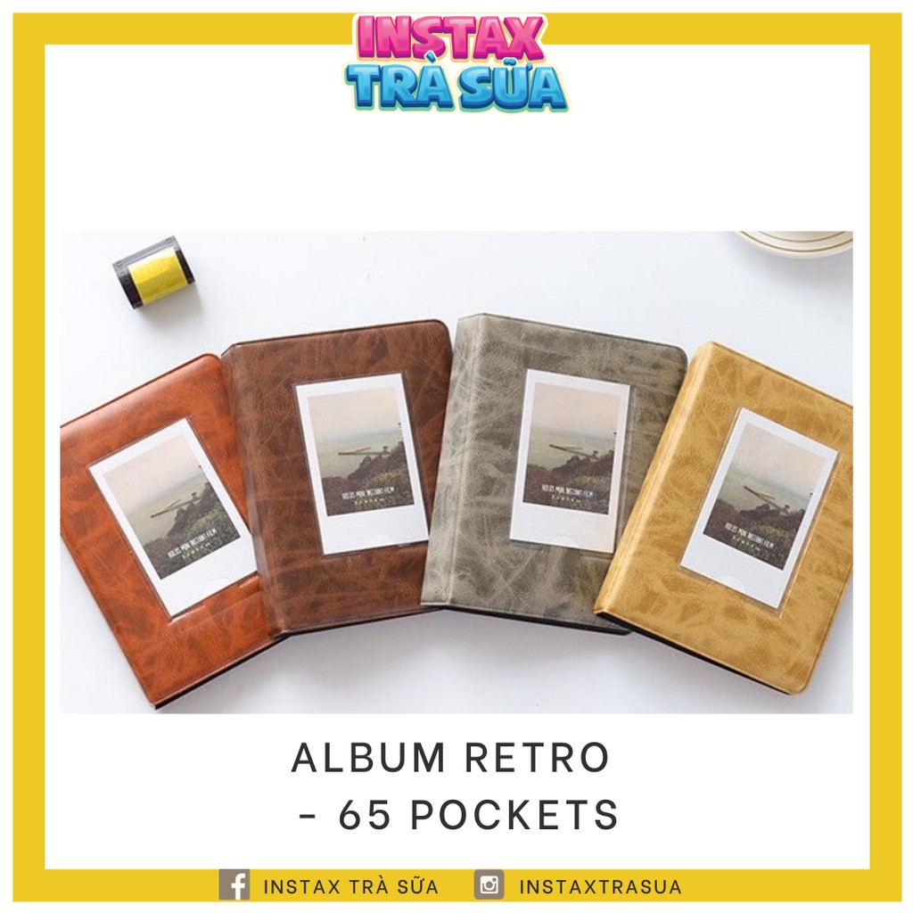 ALBUM INSTAX MINI - RETRO - 65 ẢNH (6x9cm)