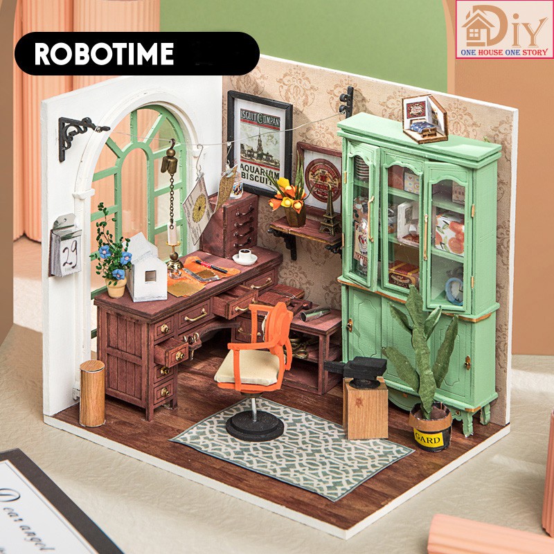 Mô hình nhà búp bê lắp ráp bằng gỗ DIY JIMMY'S STUDIO mã DGM07(Kèm dụng cụ keo) - Quà tặng tự làm bằng gỗ