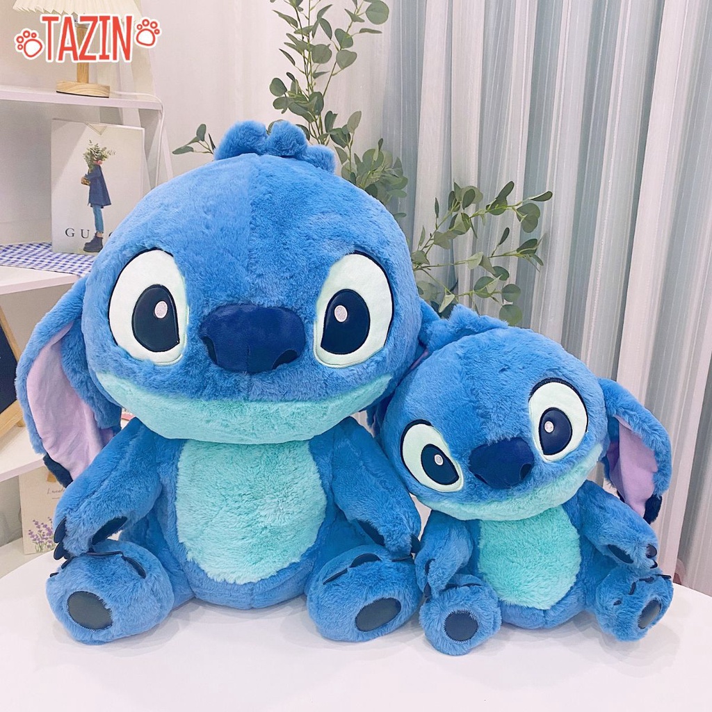 Gấu Bông Stitch Lông Mềm Màu Xanh Nhiều Size Dễ Thương, Gấu Bông Tazin Cao Cấp