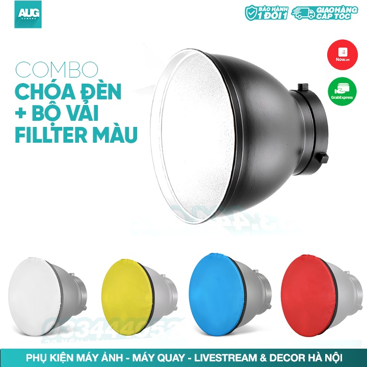 Combo Bộ chóa đèn + vải fill màu - AUG Camera