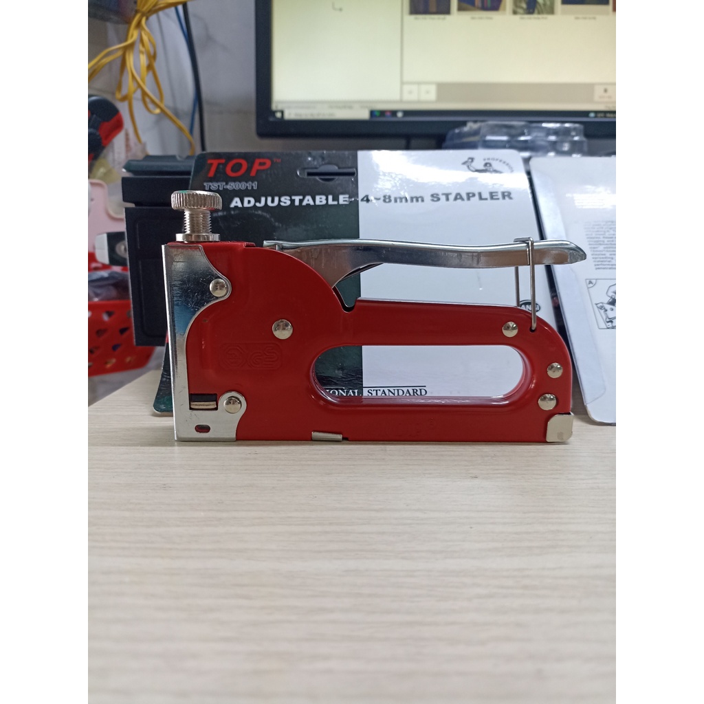 Súng Bấm ghim T.O.P - kiềm bấm ghim gỗ- ghim yên xe loại tốt