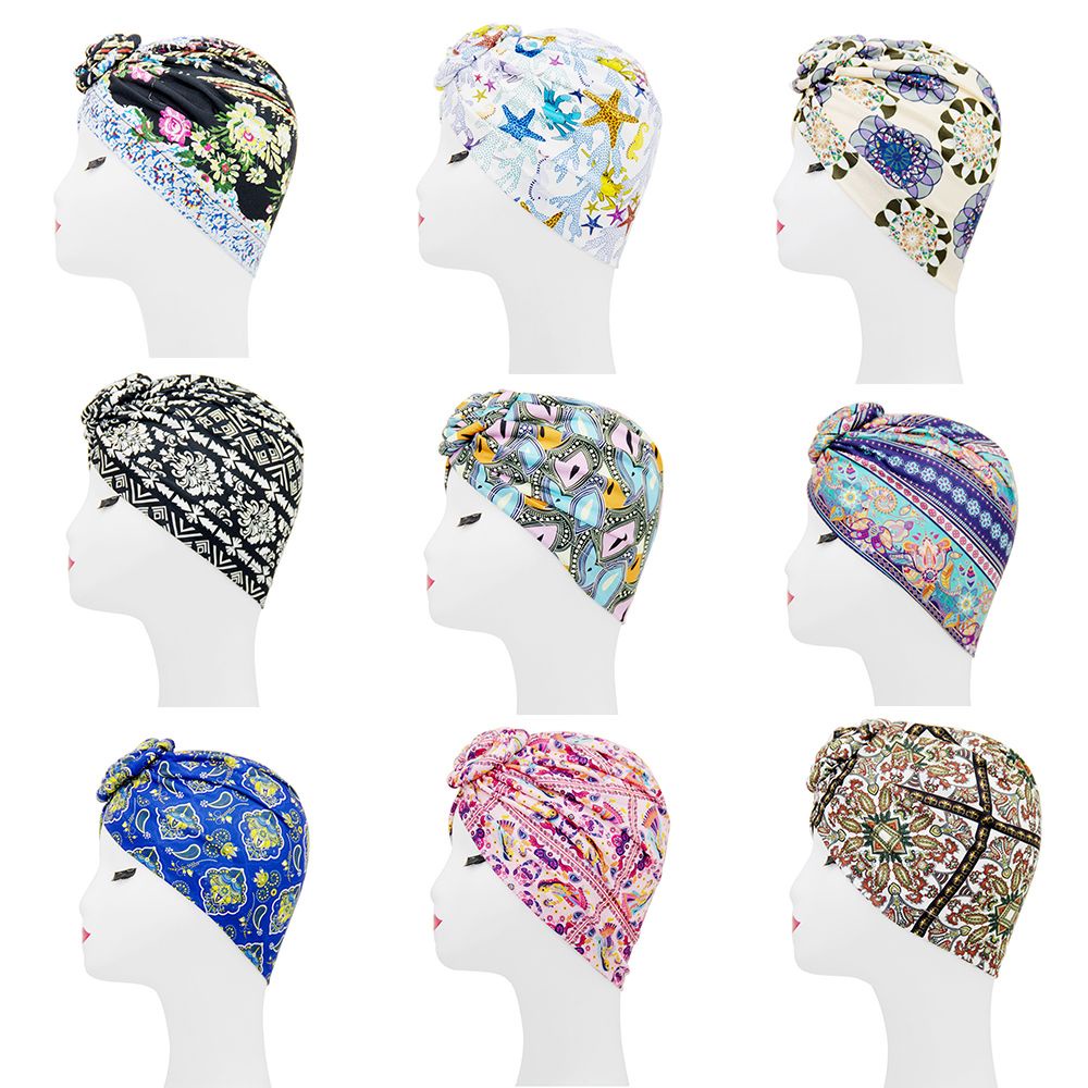 Khăn trùm đầu phong cách Ấn Độ tùy chọn họa tiết thời trang cho nữ