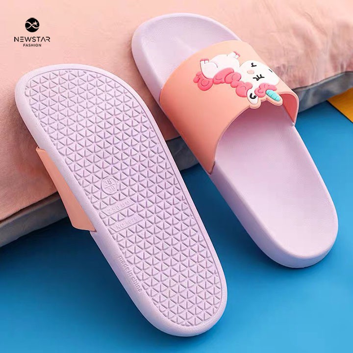 [FREESHIP50K] Dép Unicorn cao su mềm chống trơn trượt đi mưa siu cute (size 36->39) [Ảnh thật] TẶNG 2 DÂY BUỘC TÓC