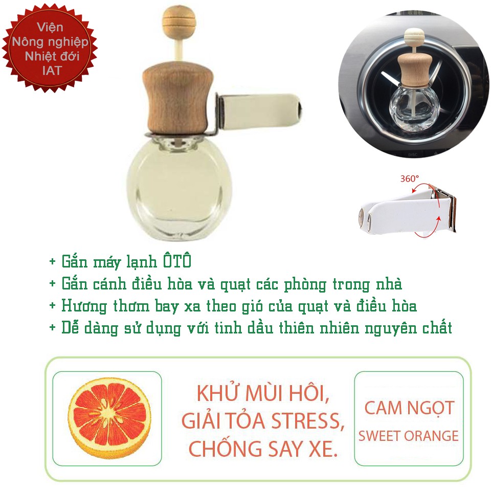 Chai tinh dầu tự khuếch tán dáng TRÒN có nhiều loại tinh dầu Song An Eco